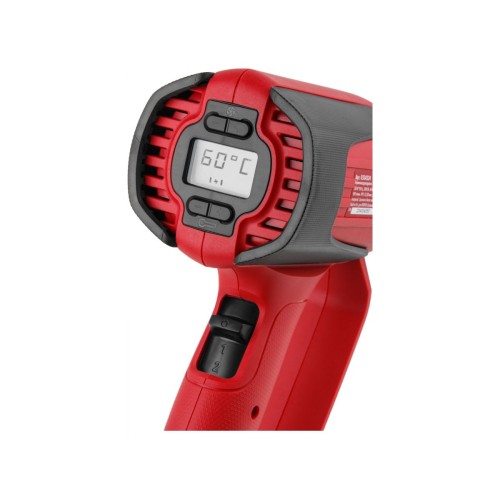 Термовоздуходувка WORTEX HG 6120-1 + набор сопл 2000 Вт, 2 режима, 60-600 °С, LCD