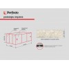 Экран под ванну 3D 1,5 м, арктика, PERFECTO LINEA