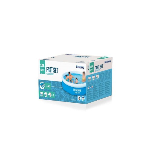 Надувной бассейн Fast Set, 305 х 66 см, комплект, BESTWAY