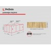 Экран под ванну 3D 1,5 м, натуральное дерево, PERFECTO LINEA
