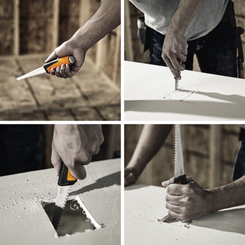 Пила зубчатая с ножнами PowerTooth 8 зубьев на дюйм FISKARS