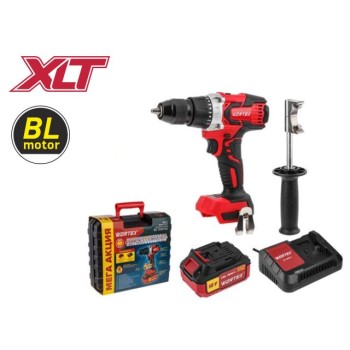 Аккум. дрель-шуруповерт WORTEX BD 2030 Dli в чем. ALL1 XLT SET БЕСЩЕТ., 18 В, 80 Н*м, 1х4 Ач