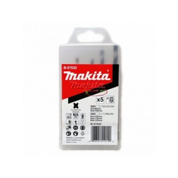 Набор сверл по металлу HSS-TiN, 5 шт. MAKITA