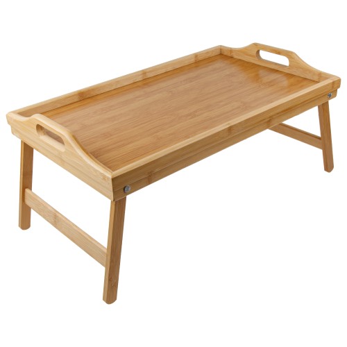 Поднос-столик бамбуковый с ручками, прямоугольный, 50,5х30 см, BAMBOO, PERFECTO LINEA