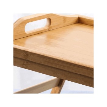 Поднос-столик бамбуковый с ручками, прямоугольный, 50,5х30 см, BAMBOO, PERFECTO LINEA
