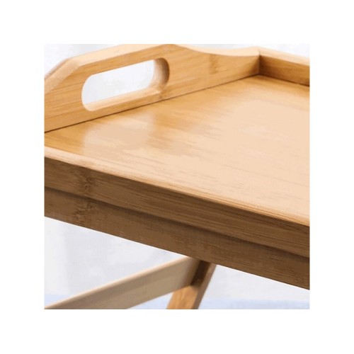 Поднос-столик бамбуковый с ручками, прямоугольный, 50,5х30 см, BAMBOO, PERFECTO LINEA