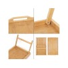 Поднос-столик бамбуковый с ручками, прямоугольный, 50,5х30 см, BAMBOO, PERFECTO LINEA