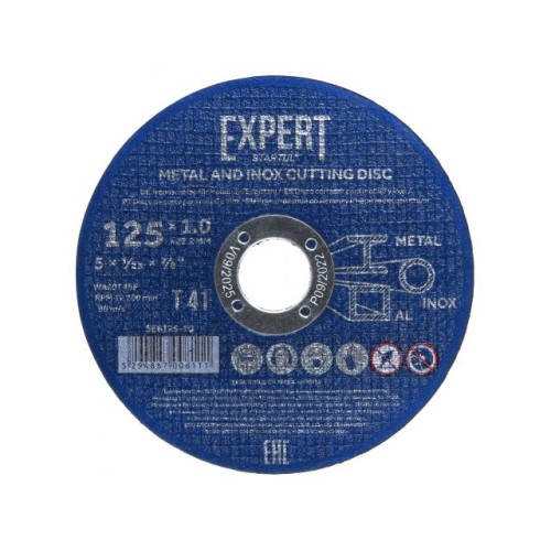 Круг отрезной 125х1.0x22.2 мм для металла и нерж. стали EXPERT STARTUL