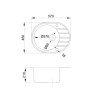 Мойка кухонная из искусственного камня RIO серый, 570х450 мм, AV Engineering