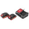 Аккум. дрель-шуруповерт WORTEX BD 1820-1 Li в чем. ALL1 XLT 18 В, 30 Н*м, 2х2 А*ч, БЗП(мет.) 13 мм