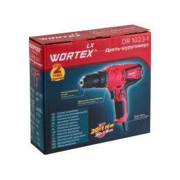 Дрель-шуруповерт WORTEX LX DR 1023-1 в кор. 280 Вт, 28 Нм, 2 скор., быстрозажимной патрон: 10 мм