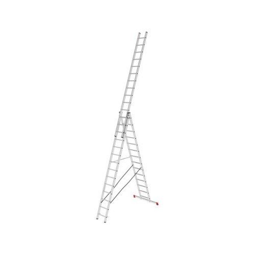 Лестница алюм. 3-х секц. 357/949/377см 3х14 ступ., 21,4кг PRO STARTUL (ST9942-14)