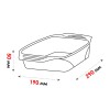 Форма из жаропрочного стекла, 2.0 л, прямоугольная, 290х190х50 мм, PERFECTO LINEA