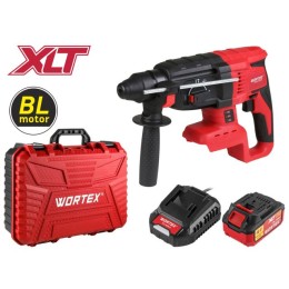 Аккум. перфоратор WORTEX CRH 1824-2 ALL1 XLT SET БЕСЩЕТ., 18 В, 2.6 Дж, 26 мм, 1х4 А*ч