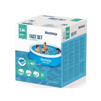 Надувной бассейн Fast Set, 244 х 61 см, BESTWAY