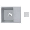 Мойка кухонная из искусственного камня PLATINUM серый 570х465 мм, AV Engineering