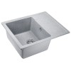 Мойка кухонная из искусственного камня PLATINUM серый 570х465 мм, AV Engineering