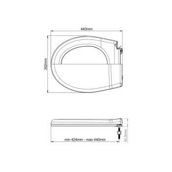 Сиденье для унитаза Альфа, AV Engineering