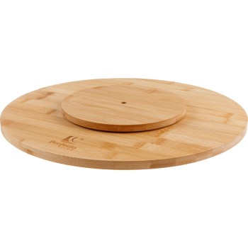 Блюдо вращающееся из бамбука,35.5х35.5х1.2 см, BAMBOO, PERFECTO LINEA