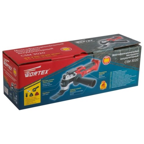 Аккум. многофункциональный инструмент (реноватор) WORTEX CSM 3020 в кор. ALL1 XLT + аксесс. SET