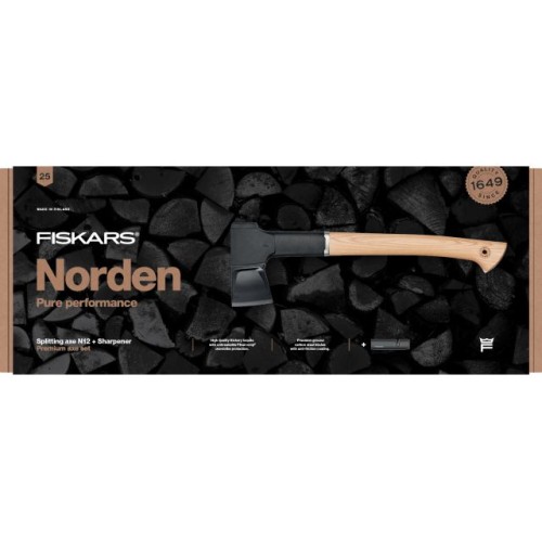 Топор-колун Norden N12 FISKARS+точилка (комплект)