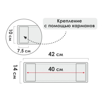 Сменная насадка для швабры из микрофибры Solid, серая, PERFECTO LINEA