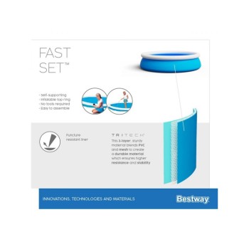 Надувной бассейн Fast Set, 366 х 76 см, BESTWAY