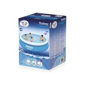 Надувной бассейн Fast Set, 366 х 76 см, BESTWAY