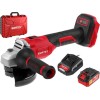 Аккум. углошлифмашина WORTEX LX CAG 1812-1 E в чем. ALL1 XLT SET БЕСЩЕТ., 18 В, 125 мм, 8000 об/мин