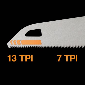 Ножовка по дереву PowerTooth 550мм 7 зубьев на дюйм FISKARS