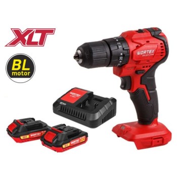 Аккум. ударная дрель-шуруповерт WORTEX BD 2030-1 DLi ALL1 XLT SET БЕСЩЕТ., 18 В, 55 Н*м