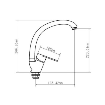 Смеситель для кухни D40-A, серия 300, ECONOCE
