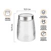 Банка для сыпучих продуктов стеклянная Ажур (Azhur) 1250 мл, PERFECTO LINEA