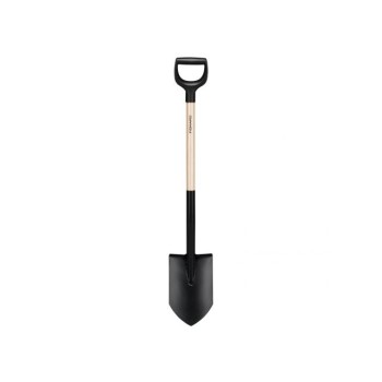 Лопата штыковая с дер. черенком Solid FISKARS