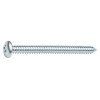 Шуруп 6.3х80 мм полусф. головка, белый цинк, острый, DIN 7981 (1200 шт в коробе)