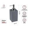 Диспенсер (дозатор) для мыла STONE ESSENCE, серый, PERFECTO LINEA