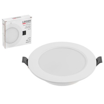 Светильник светодиодный встраиваемый круг 6 Вт 4000К, IP44 RS-R LEIDEN ELECTRIC