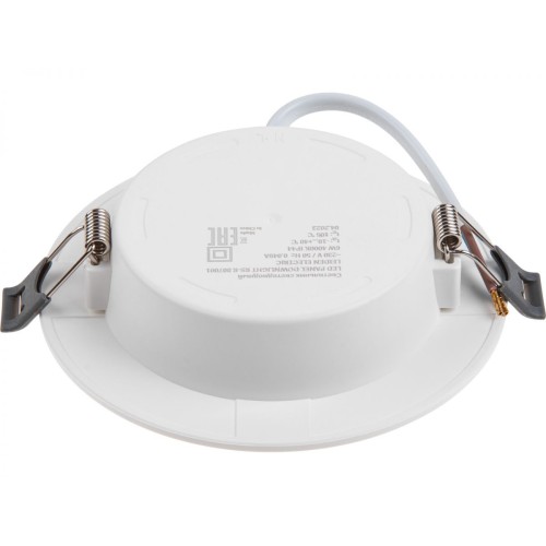Светильник светодиодный встраиваемый круг 6 Вт 4000К, IP44 RS-R LEIDEN ELECTRIC