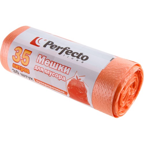 Мешки для мусора суперпрочные, 35 л, 30 шт., PERFECTO LINEA