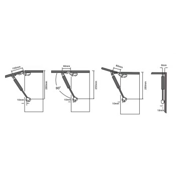 Подъёмник газовый 120N STARFIX