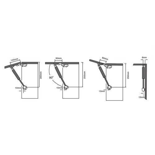 Подъёмник газовый 120N STARFIX