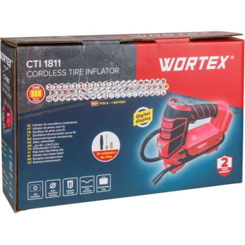 Аккум. компрессор WORTEX CTI 1811 18 В, 11 бар, 12 л/мин