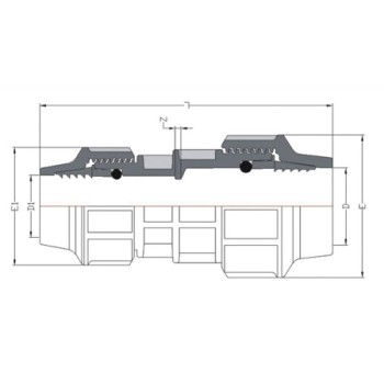 Муфта ред. 50 х 32 (для ПЭ труб), AV Engineering