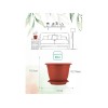 Горшок для цветов с подставкой, 2,9 л., Борнео, терракотовый, InGreen