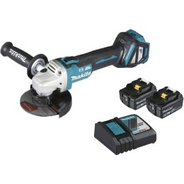 Аккум. углошлифмашина MAKITA LXT DGA 513 RTJ в кор.