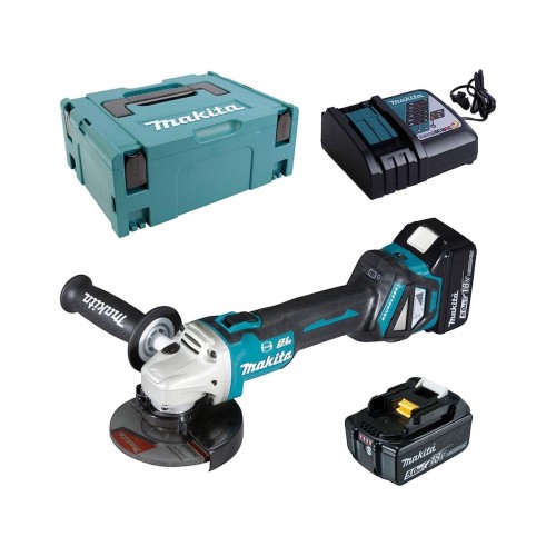 Аккум. углошлифмашина MAKITA LXT DGA 513 RTJ