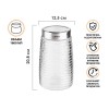 Банка для сыпучих продуктов стеклянная Ажур (Azhur) 1600 мл, PERFECTO LINEA