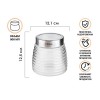 Банка для сыпучих продуктов стеклянная Ажур (Azhur) 900 мл, PERFECTO LINEA