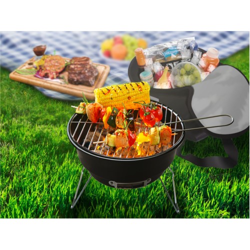 Гриль угольный в чехле, 26.5x24 см, BBQ, ARIZONE