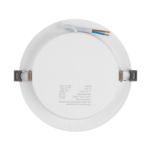Светильник светодиодный встраиваемый круг 12 Вт 4000К, IP44 RS-R LEIDEN ELECTRIC